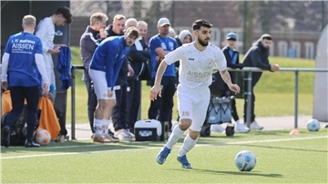Ghiyath Azad bei einem Spiel des 1. FC Nordenham