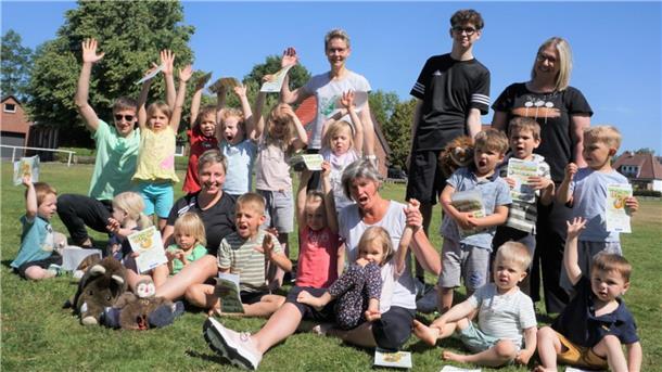 Beim Minisportabzeichen in Waddens hatten alle viel Spaß.