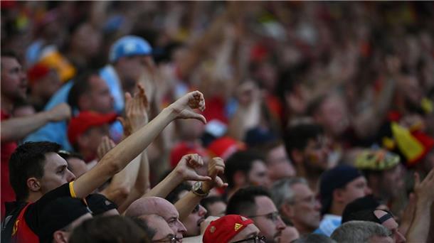 Belgiens Fans zeigen sich nach der Gruppenphase unzufrieden.
