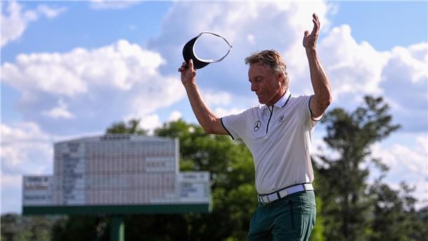 Tränen und Glückwünsche: McIlroy vollendet Golf-Grand-Slam Bernhard Langer trat zum letzten Mal in Augusta an.