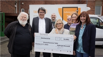 Spende für Tafel