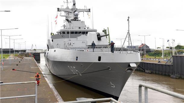 Neues ägyptisches Kriegsschiff von Bremerhaven abgefahren
