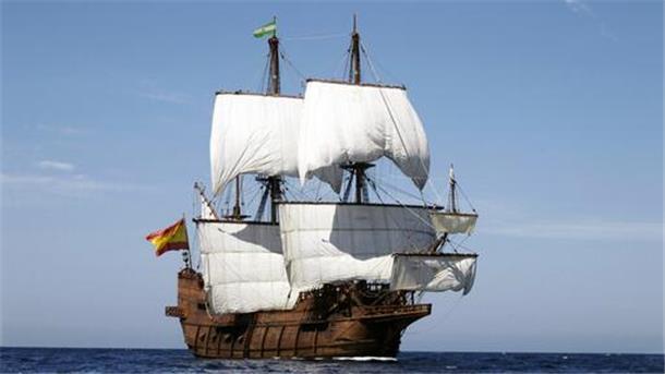 „El Galéon“ auf dem Weg nach Bremerhaven