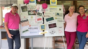 Die Organisatoren des Charity-Golfturniers auf Gut Hainmühlen.