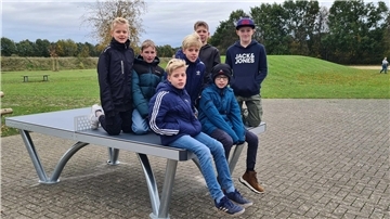 KGS-Schüler setzten sich für neue Tischtennisplatte ein