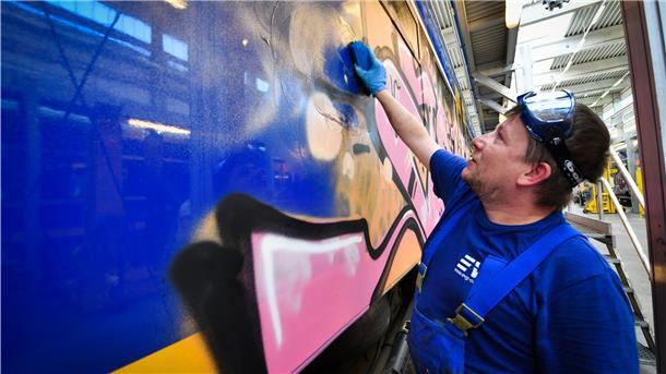 Der Kampf der Bahn gegen Graffiti