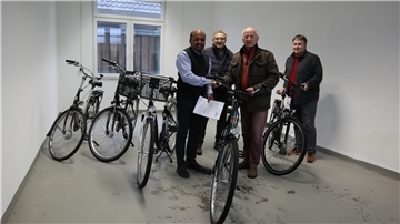 Sivalingam Sireetharan, Rüdiger Galli (Vorstand Refugium Wesermarsch), Norbert Wernick, Daniel Wernick (Vorstand Modern Ark).