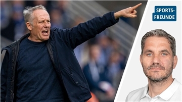Christian Streich gestikuliert