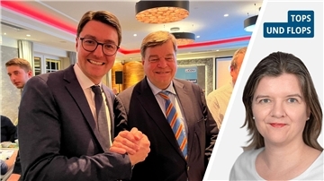 Wahlerfolg für Christoph Frauenpreiß. Enak Ferlemann gartuliert.