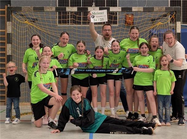 Weibliche JUgend-D-Mannschaft der HSG Unterweser