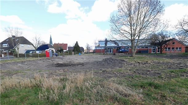Die frei gewordene Fläche in Uthlede: Hier soll ein neuer Kindergarten entstehen