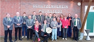 Gruppenfoto mit den Schützen. 