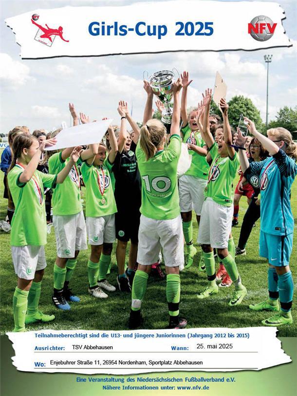 Girls-Cup in Abbehausen: D- und E-Juniorinnen bestreiten Sichtungsturniere Girls-Cup-Plakat