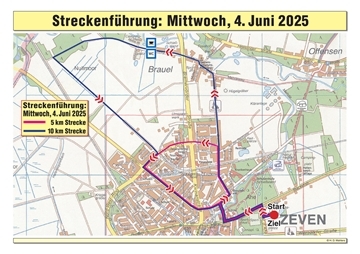 Landkarte von Zeven