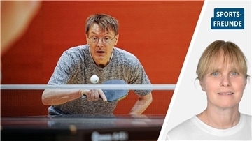 Karl Lauterbach beim Tischtennis