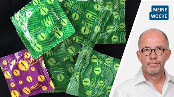 Warum Butjadingens Bürgermeister diese Woche nur Kondome im Kopf hatte Packungen mit Kondomen.