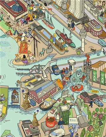 Ein Wimmelbild von Geestemünde