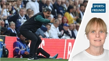 David Wagner gestikuliert an der Seitenlinie.