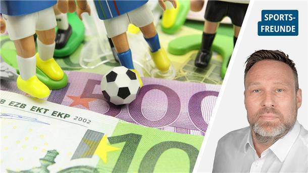 Bild-Kombo: Auf ein Tippkick-Feld wurde mit Scrabble-Steinen der Begriff Deadline Day gelegt (links).  Rechts: Ein Mann in einem weißen Hemd. 