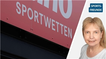 An einer Wand  steht Sportwetten
