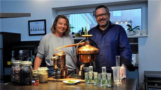 Birthe und Dirk Vowinkel kreieren den preisgekrönten Gin.