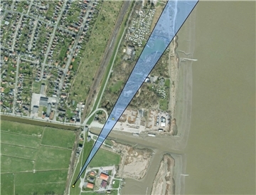 Richtfeuerlinie Großensiel, Strandwald