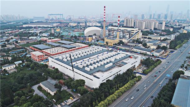 Blick auf den Großspeicher in Dalian. 