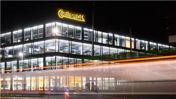 Blick auf die Unternehmenszentrale der Continental AG.