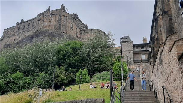Blick auf Edinburgh Castle.
