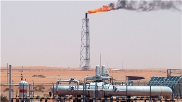 Blick auf ein saudi-arabischen Ölfeld, rund 160 Kilometer von Riad entfernt. (Archivbild)