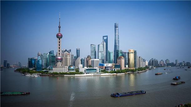 Blick auf Shanghai 