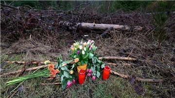 Blumen und Kerzen wurden am Fundort des getöteten Mädchens niedergelegt.