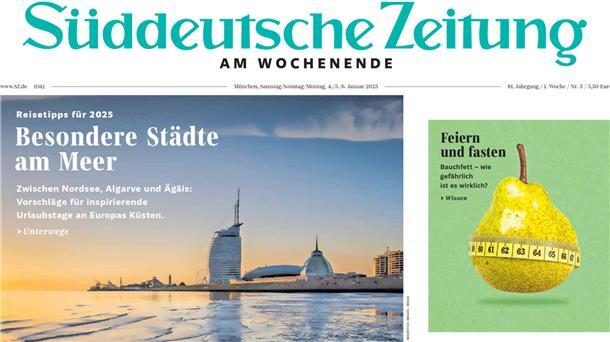 Bremerhaven wird in der Wochenendausgabe der Süddeutschen Zeitung angepriesen.