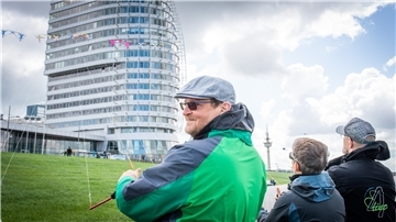 Bremerhavens Stadtrat Ulf Eversberg ist begeisterter Lenkdrachen-Pilot.