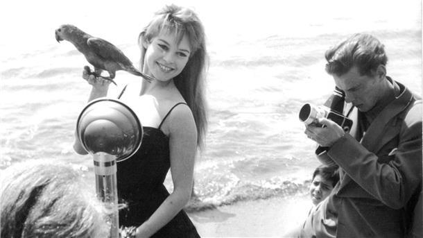 Die ewig Unbeugsame - Brigitte Bardot wird 90 Brigitte Bardot wird während der Filmfestspiele von Cannes in den Fünfzigern am Strand mit einem Papagei in der Hand fotografiert. (Archivfoto)