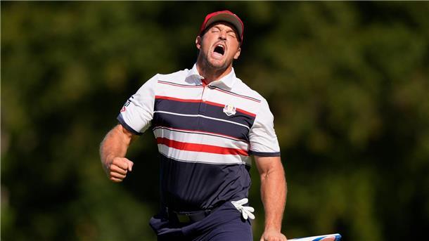 Bryson DeChambeau kam nach einem Fünf-Punkte-Rückstand noch zurück und holte ein Unentschieden.