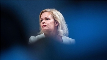 Bundesinnenministerin Nancy Faeser ist zugleich SPD-Spitzenkandidatin für die Landtagswahl in Hessen am 8. Oktober.