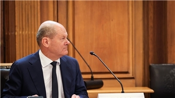 Bundeskanzler Olaf Scholz im August im Untersuchungsausschuss in Hamburg.