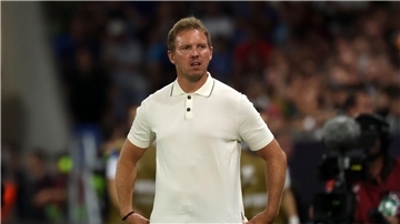 Bundestrainer Julian Nagelsmann ist verärgert über die Leistung der Nationalmannschaft.