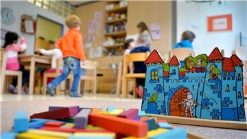 Bundesweit werden 92 Prozent der Kinder von drei Jahren bis zum Schuleintritt in einer Kita betreut.
