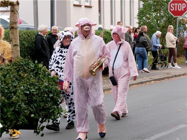 Bunt, laut und fröhlich - die Tarmstedter Erntewagenparade