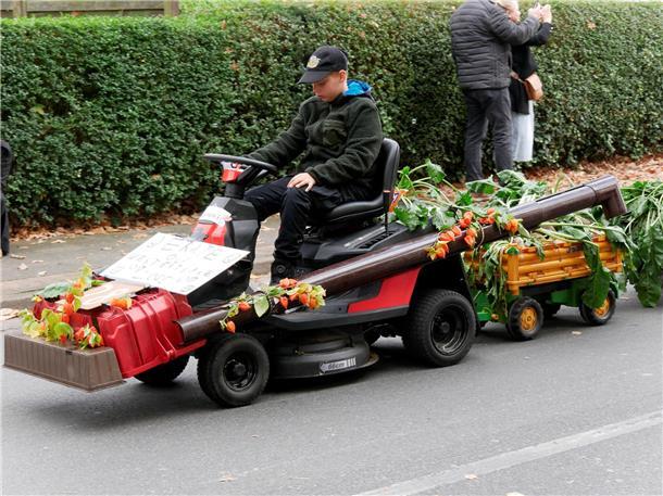 Bunt, laut und fröhlich - die Tarmstedter Erntewagenparade