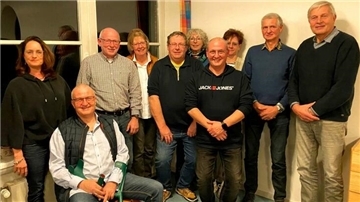 Carola Kühl, Hergen Schumacher, Ralf Bartzsch, Änne Cornelius, Michael Jachens, Anke Novak, Lutz Kühl, Anja Lauw, Dieter Lauw und Joachim Novak (von links) wurden für ihre langjährige Treue zum Bürgerverein ausgezeichnet.