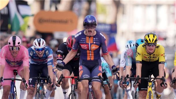 Giro: Holländer jubeln - Deutscher Kanter wird zurückgestuft Casper van Uden war auf der vierten Etappe der schnellste Sprinter.