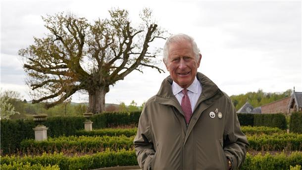 König Charles wird 74: Bewährungsprobe auf dem Thron Charles vor der „Alten Platane“ im Garten von Dumfries House.