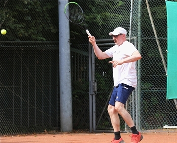 Christopher Brandau beim Tennis