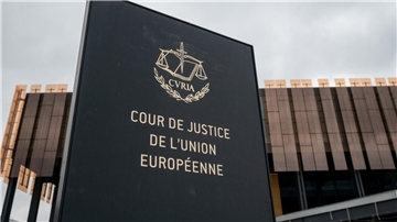 „Cour de Justice de l’Union Europeene“: Das Europäische Gerichtshofs (EuGH) in Luxemburg.