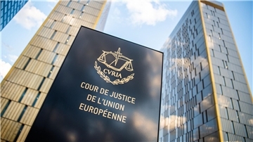 „Cour de Justice de l’union Européene“: Der Europäische Gerichtshof in Luxemburg.