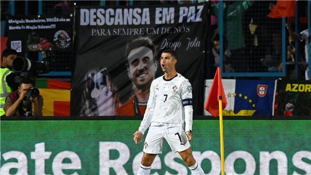 Gedenken an Diogo Jota: Ronaldo-Tore bei Portugal-Sieg Cristian Ronaldo widmete seinen Treffer zum 3:0 dem verstorbenen Diogo Jota.