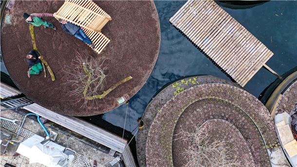 Cuxhaven möchte mit diesem Stilmittel punkten: schwimmende Gärten sollen ein „Highlight“ der hiesigen Landesgartenschau bilden.